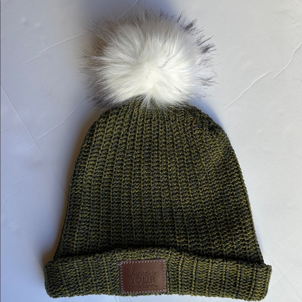 Love Your Melon Olive Knit Beanie